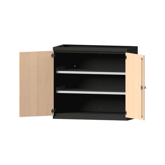 Heavy-duty cabinet T500mm - H1000mm, model 1000, RAL 7016/RAL 7016, 620.006.0001 - Workshop cupboard