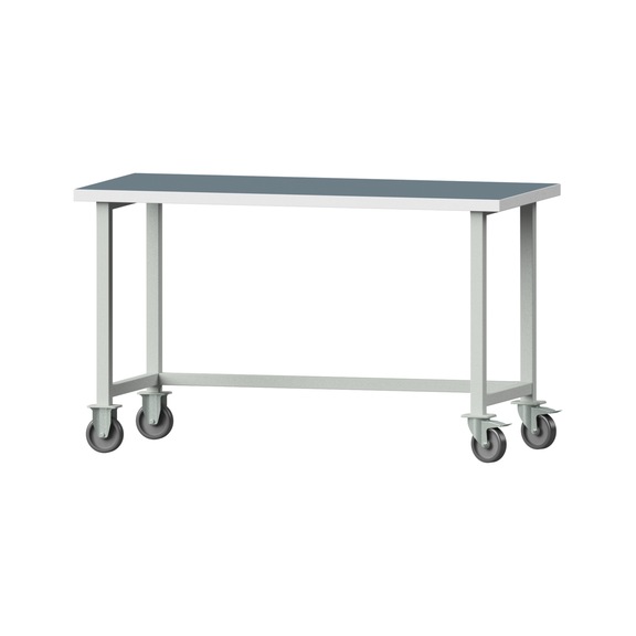 Work table, model 60, UBP 40 mm, RAL 7035, 890 x 1500 x 700 mm - Working table 1500 mm movable