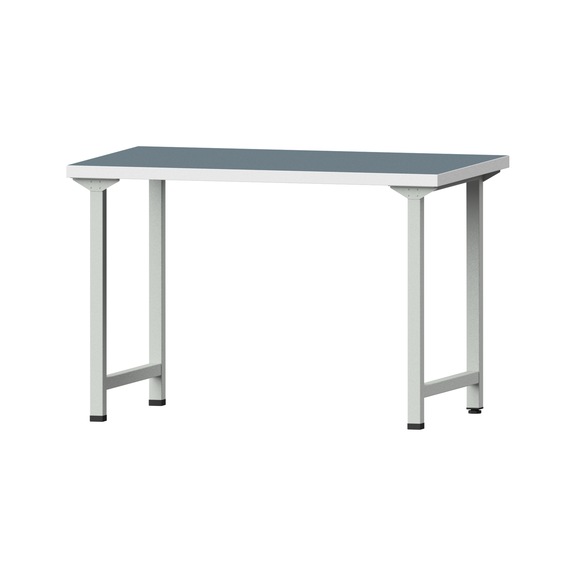 Work table, model 130, UBP 40 mm, RAL 7035, 840 x 1270 x 800 mm - Working table 1270 mm static