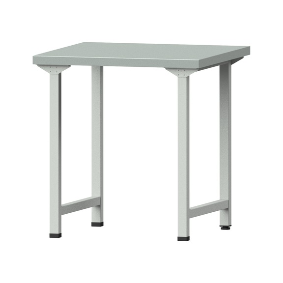 Work table, model 110, ZBP 40 mm, RAL 7035, 840 x 800 x 800 mm - Working table 800 mm static