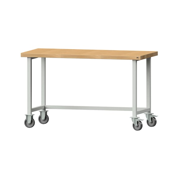 Work table, model 60, BMP 50 mm, RAL 7035, 900 x 1500 x 700 mm - Working table 1500 mm movable