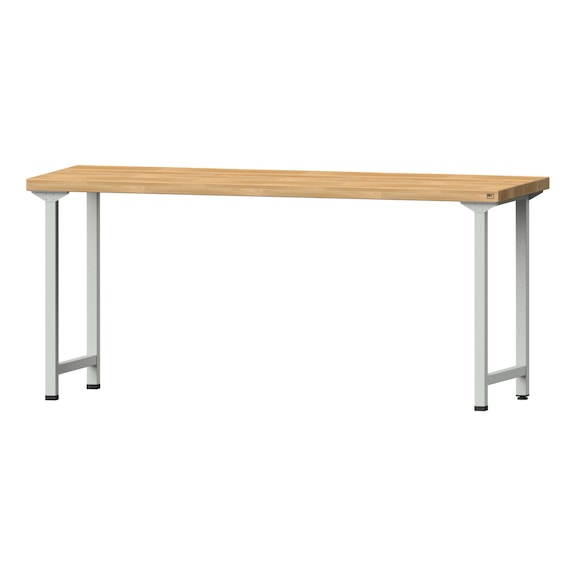 Arbeitstisch, Modell 170, BMP 50 mm, RAL 7035, 900 x 2000 x 800 mm - Arbeitstisch 2000 mm statisch