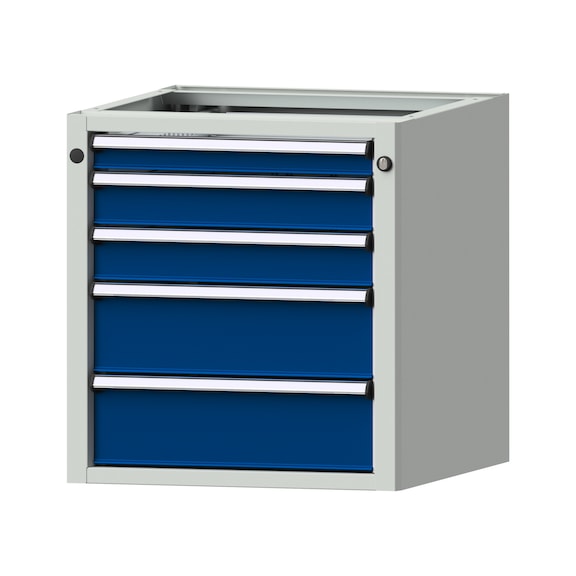 Unterbauschrank V/T - KS, Modell 1805, RAL 7035/RAL 5010 - Unterbauschrank für Werkbank