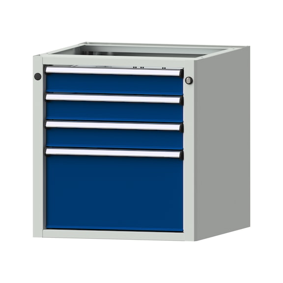 Base cabinet V/T - KS, model 1806, RAL 7035/RAL 5010 - Base cabinet for workbench (workshop)