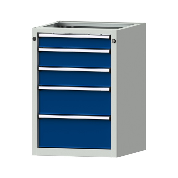 Base cabinet V/T - KS, model 2412, RAL 7035/RAL 5010 - Base cabinet for workbench (workshop)