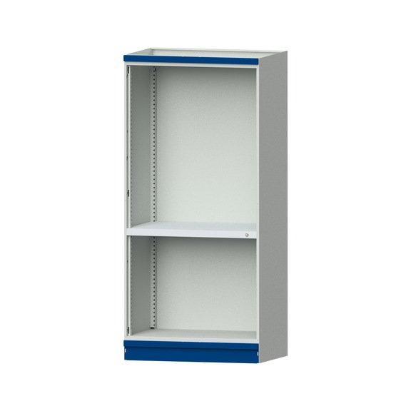 Base cabinet modular cabinet system, model 101, RAL 7035/5010, 999.170.0019 - Workshop cupboard