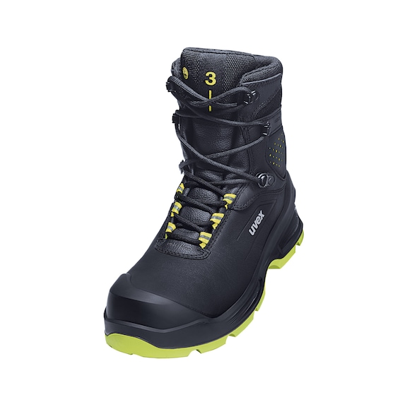 UVEX Sicherheits-Stiefel uvex 3 S3 schwarz / gelb W11 Gr. 38 - Stiefel S3 68752 W11