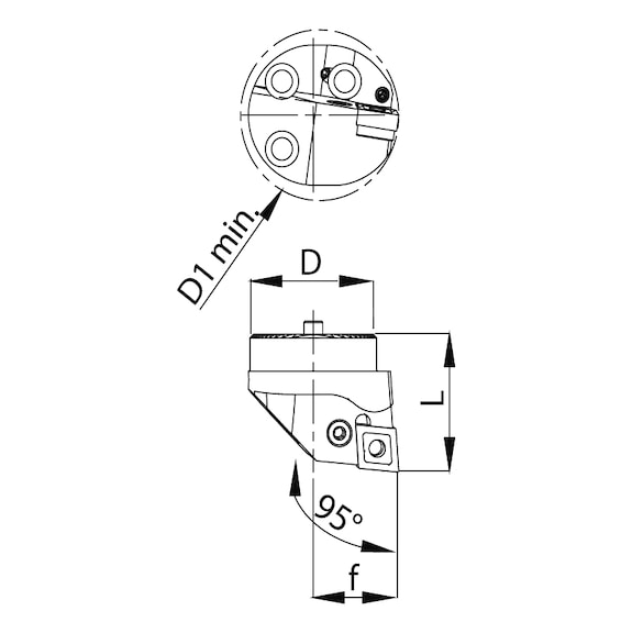 Wechselschneidkopf Ø 40 - PCLNL - CN..12 04.. - Wechselschneidkopf Ø 40