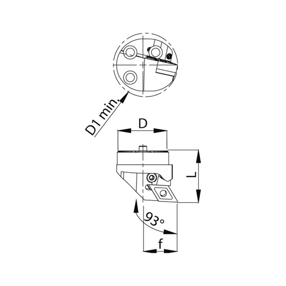 Wechselschneidkopf &Oslash; 40 - PDUNR - DN..11 04.. - Wechselschneidkopf &Oslash; 40