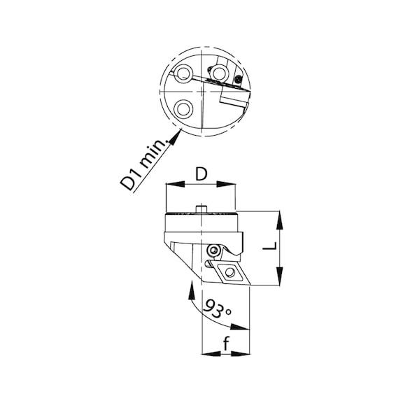 Wechselschneidkopf Ø 32 - PDUNR - DN..15 06.. - Wechselschneidkopf Ø 32