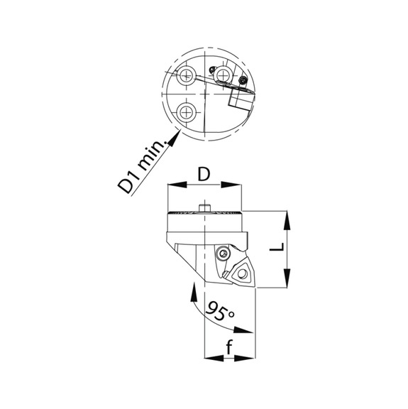 Wechselschneidkopf Ø 32 - PWLNL - WN..08 04.. - Wechselschneidkopf Ø 32