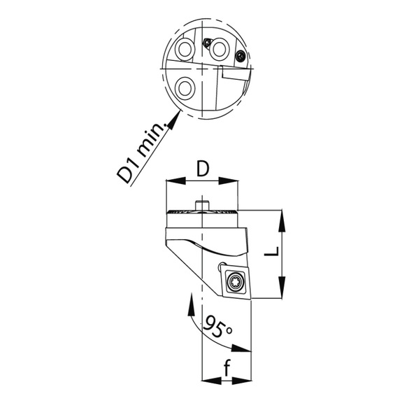 Wechselschneidkopf &Oslash; 25 - SCLCR - CC..09 T3.. - Wechselschneidkopf &Oslash; 25