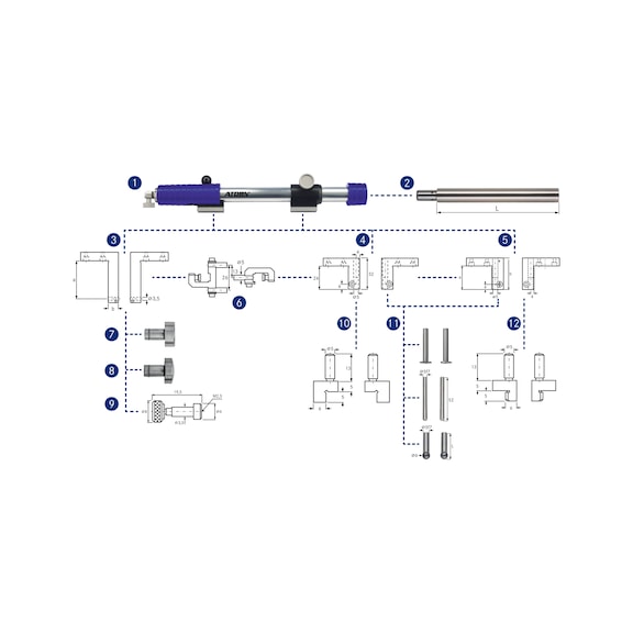 ATORN comparison measuring instrument version 2 - Universal comparison measuring instrument for internal and external measurements