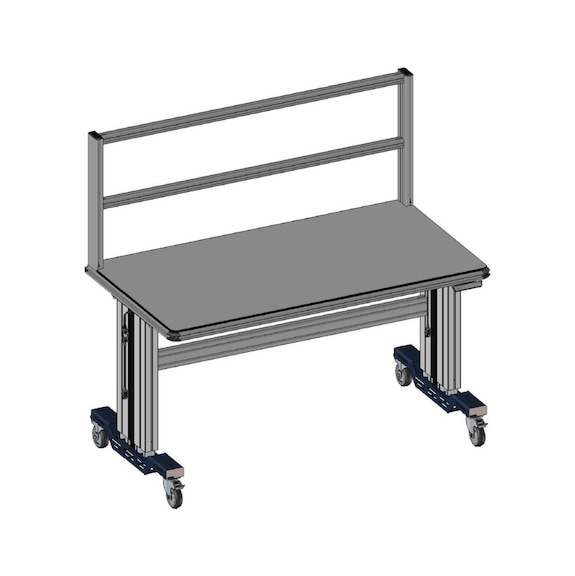 CLIP-O-FLEX<SUP>&reg;</SUP> H&ouml;henverstellbarer, mobiler Systemarbeitsplatz - Mobiler Systemarbeitsplatz