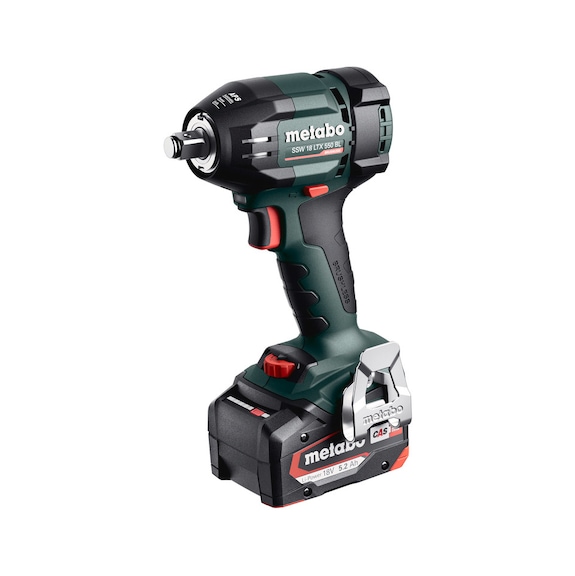 METABO cordless impact wrench SSW 18 LTX 550 BL 5.2 Ah 2 LiPOWER battery 602404650 - Impact wrench (cordless)
