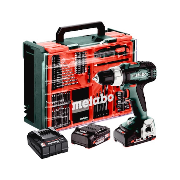 METABO cordless drill driver BS 18 L set 60 Nm 18 V 2 Ah 2 LiPOWER battery 614051710 - Drill driver (battery)