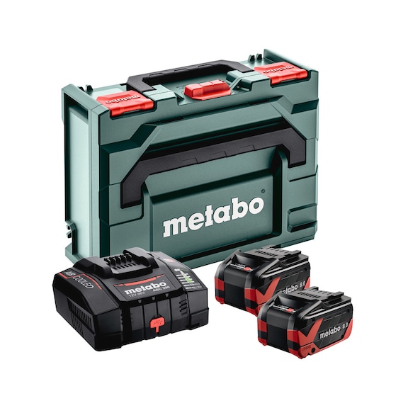 METABO Basic Set 2 LiHDX 18V 8Ah battery pack, ASC290 charger, metaBOX 145 685305000 - Battery pack (power tool)