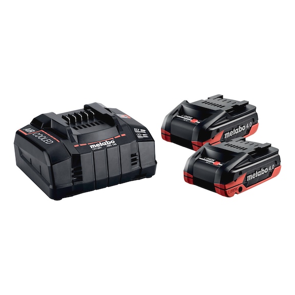 METABO Basic Set 2 LiHDX 18V 4 Ah battery pack Charger ASC 145 (685306000) - Battery pack (power tool)