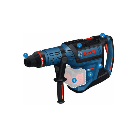 Cordless hammer drill EXPERT with SDS max EXBH18V-45, XL-BOXX without battery - Hammer drill (cordless)