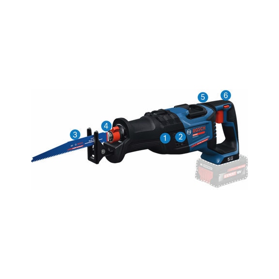 Cordless sabre saw EXPERT EXSA18V-32 without battery - Reciprocating saw (cordless)