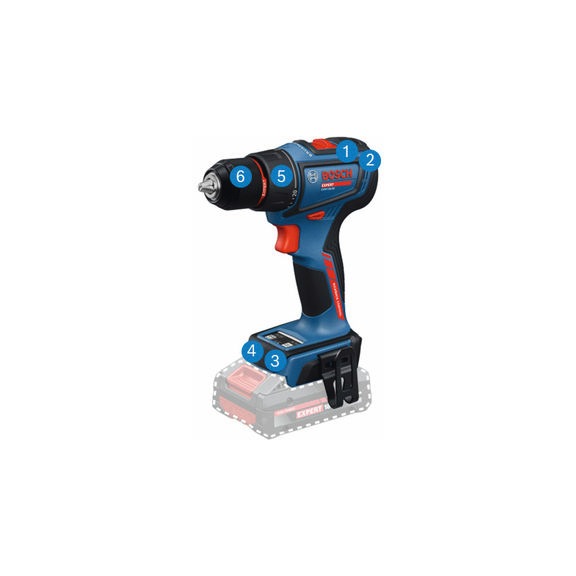 Cordless drill EXPERT EXSR18V-90 with 2 batteries EXBA18V-40, L-BOXX 136 - Drill driver (cordless)