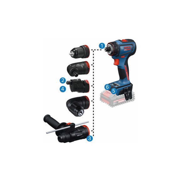 Cordless drill EXPERT EXSR18V-90FC, GFA 18-M/W/E, L-BOXX 136 without battery - Drill driver (cordless)