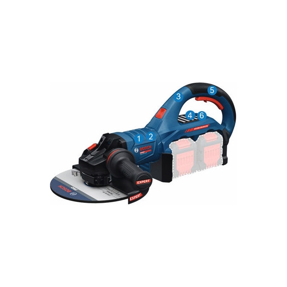 Cordless angle grinder EXPERT EXWS18V2-230P without battery - Angle grinder (cordless)