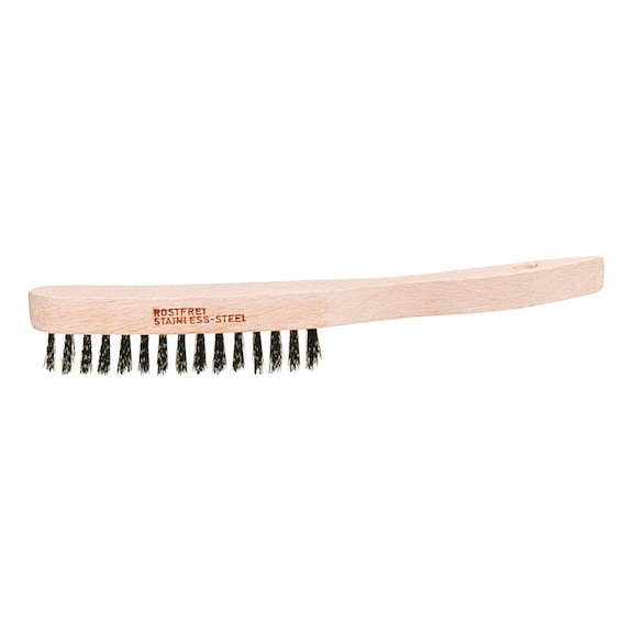ATORN wire hand brush, V2A, 3 row - Wire hand brushes