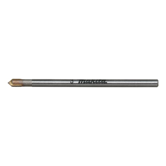 MAKITA Glas-/ Fliesenbohrer Durchmesser 3mm L&auml;nge 51 mm Hartmetall D-78405 - Glas- und Fliesenbohrer