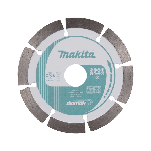 MAKITA Diamak diamond cutting disc Diameter 115 mm Cutting thickness 1.8 mm D-80070 - Diamond cutting discs Diamak