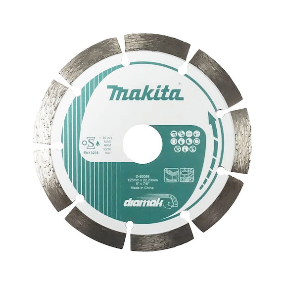 MAKITA Diamak diamond cutting disc Diameter 125 mm Cutting thickness 1.8 mm D-80086 - Diamond cutting discs Diamak