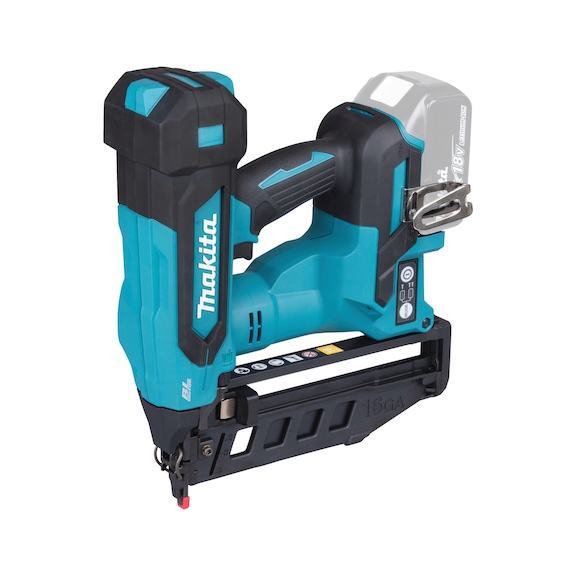 MAKITA Cordless 18V 16ga Stapler with 19-64mm staple length, without battery DBN601Z - Cordless nailer LXT 18V