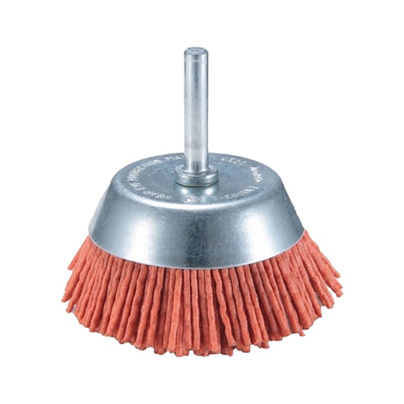 MAKITA Cup brush Diameter 50 mm Nylon coarse Round shaft orange C80 D-45509 - Cup brush