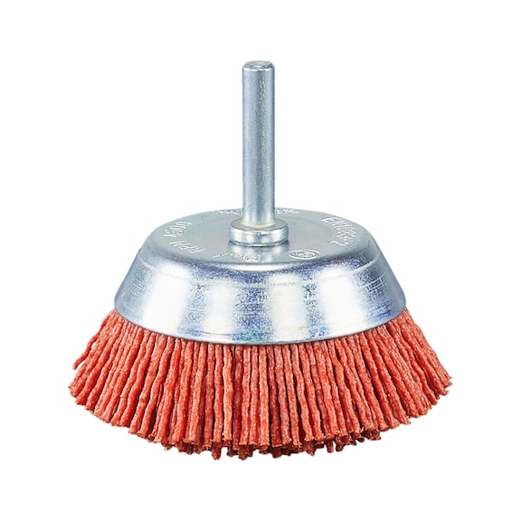 MAKITA Cup brush Diameter 63 mm Nylon coarse Round shank Orange C80 D-45515 - Cup brush