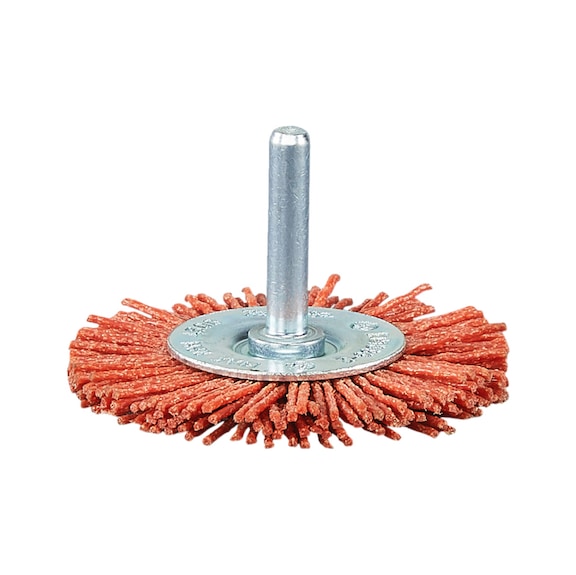 MAKITA Round brush Diameter 63 mm Nylon coarse Round shaft C80 orange D-45587 - Round brush