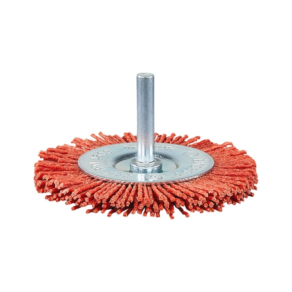 MAKITA Round brush Diameter 75 mm Nylon coarse Round shaft C80 orange D-45593 - Round brush