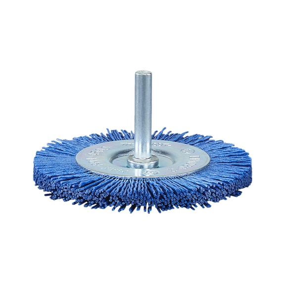 MAKITA Round brush Diameter 75 mm Nylon fine Round shaft C240 blue D-45646 - Round brush