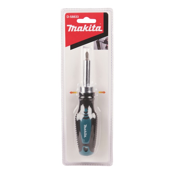 MAKITA Ratchet Screwdriver 1/4 inch Hex PH2 Bit D-58833 - Ratchet screwdriver