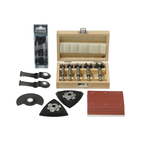 MAKITA 30-piece woodworking set P-84844 - Sandpaper 114 x 102 mm, paint and varnish