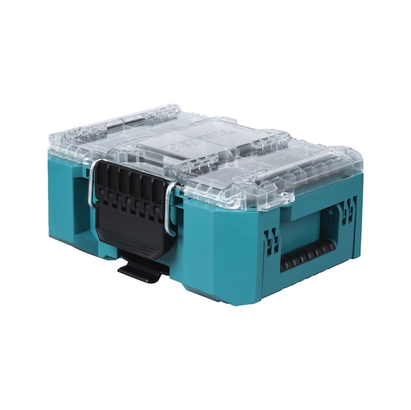 MAKITA MAKTRAK Organiser compact 8.55 L transparent 5 organiser containers P-91067 - MAKPAC and MAKSTOR