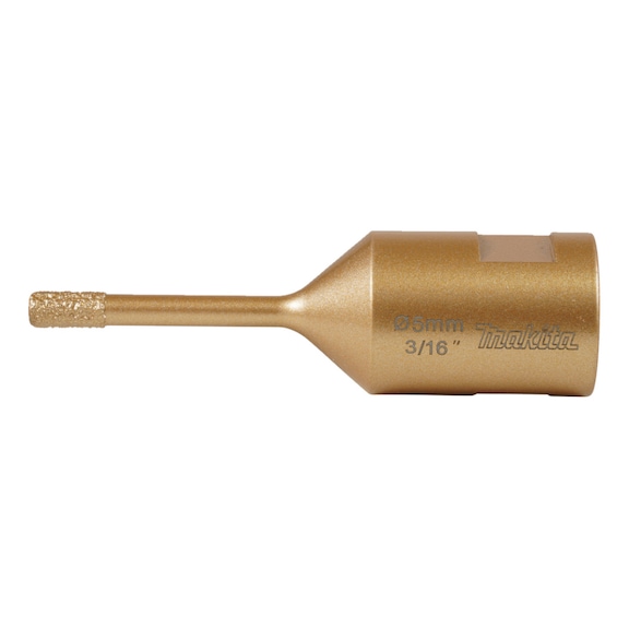 MAKITA Diamant-Hohlbohrkrone Durchmesser 5 mm M14 Trockenbohren D-79902 - Diamant-Hohlbohrkronen (M14)