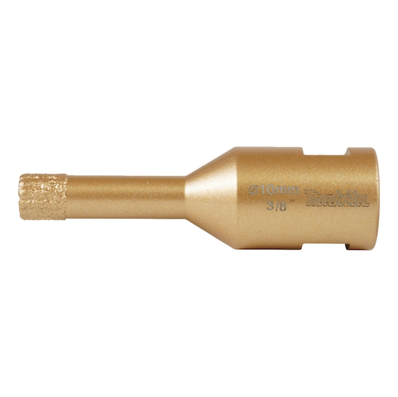 MAKITA diamond core drill bit, diameter 10 mm, M14, dry drilling, D-79930 - Diamond hollow core bits