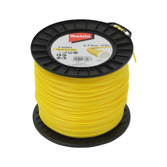 MAKITA mowing line, round, 3.0 mm x 279 m, Round Trim PRO reinforced, long life E-02864 - Mowing threads