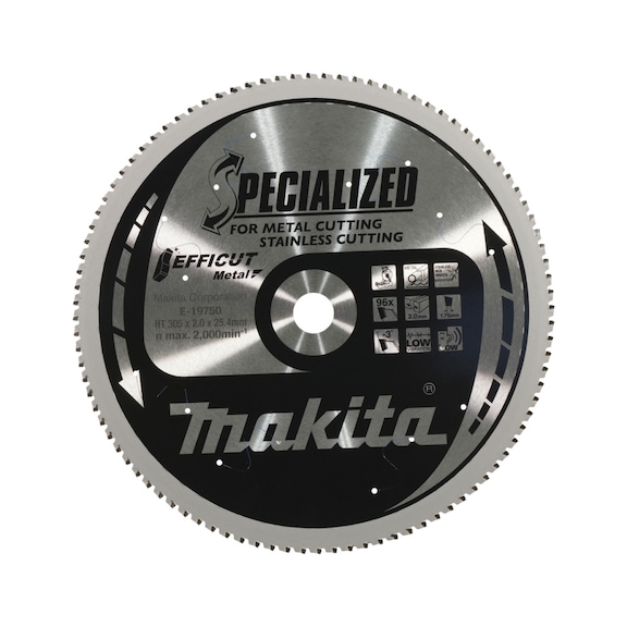 MAKITA circular saw blade EFFICUT diameter 305 mm bore 25.4 96 teeth E-19750 - EFFICUT saw blades