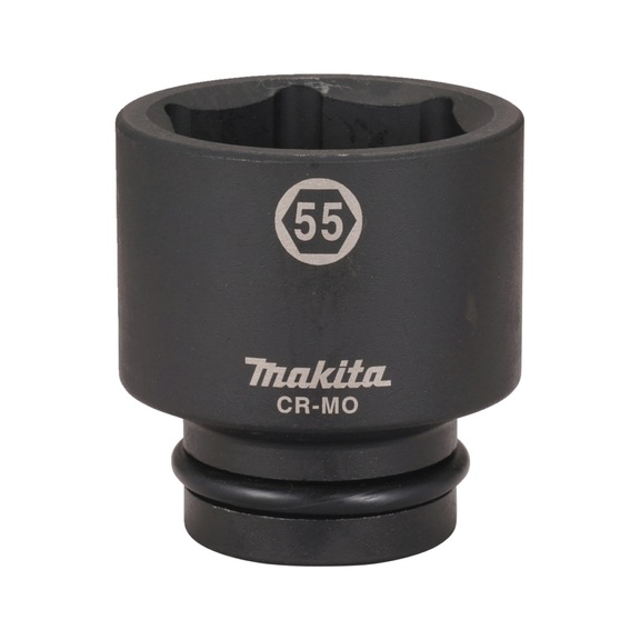 MAKITA Impact Socket 1 inch SW55 Length 84 mm incl. O-ring and pin CR-MO E-24642 - Impact sockets 1"