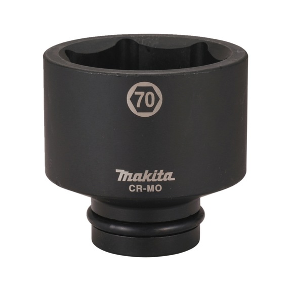 MAKITA Impact Socket 1 inch SW70 Length 96 mm incl. O-ring and pin CR-MO E-24670 - Impact sockets 1"