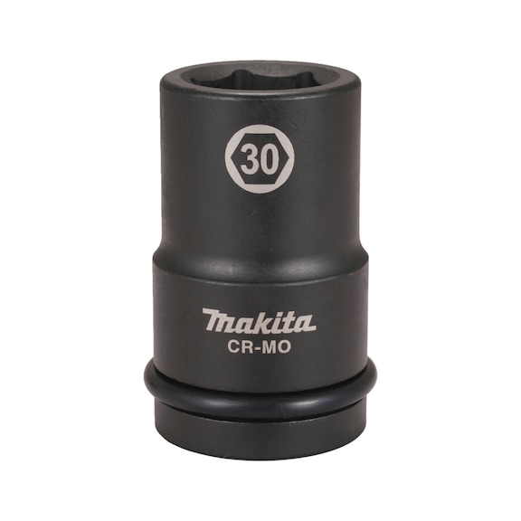 MAKITA Impact Socket 1 inch SW30 Length 90 mm incl. O-ring and pin CR-MO E-24692 - Impact sockets 1"