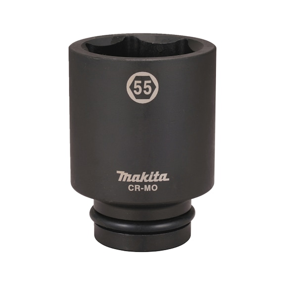 MAKITA Impact Socket 1 inch SW55 Length 108 mm incl. O-ring and pin CR-MO E-24795 - Impact sockets 1"