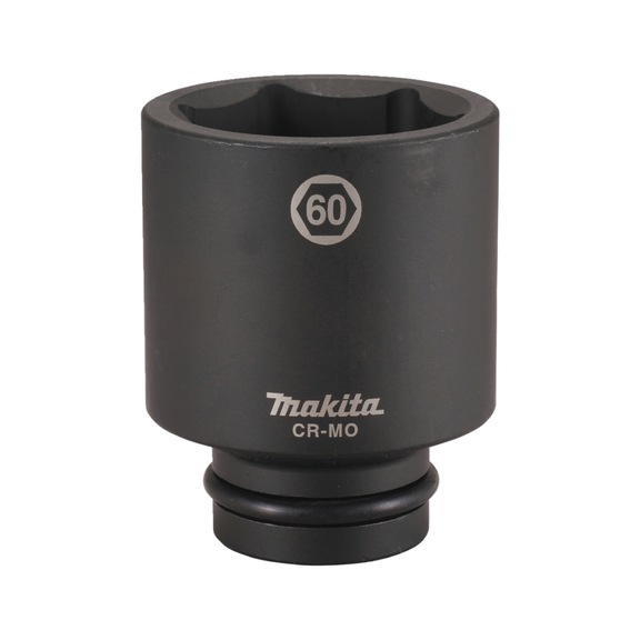 MAKITA Impact Socket 1 inch SW60 Length 108 mm incl. O-ring and pin CR-MO E-24804 - Impact sockets 1"