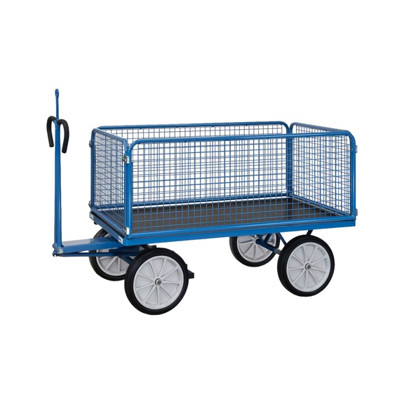 FETRA Char &agrave; bras 6435 V, cap. ch. 1 000 kg, zone ch. 1 600x900 mm - Char &agrave; bras avec parois en treillis